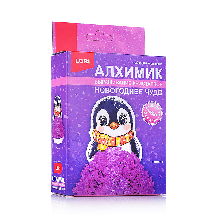 Выращивание кристаллов. Фигурка "Пингвин" Выращивание кристаллов. Фигурка "Пингвин"