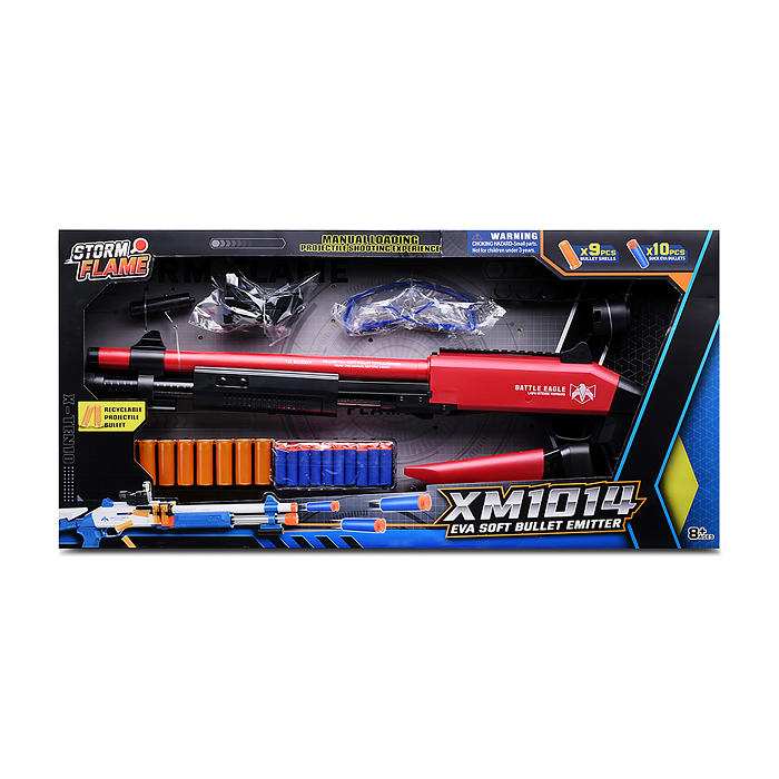 Автомат KB1212 "Убойная сила" цвет чёрно-красный, в коробке