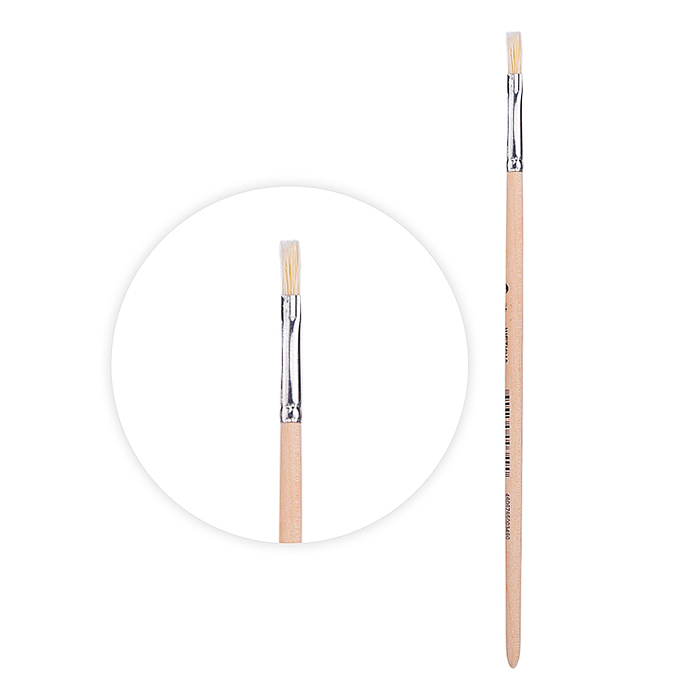 Кисть из щетины плоская №4                                       