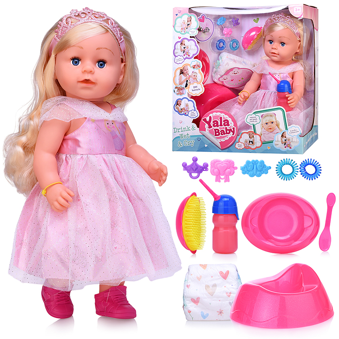 Кукла BLS024K "Николь" (пьет, писает, слезы) с аксессуарами, в коробке