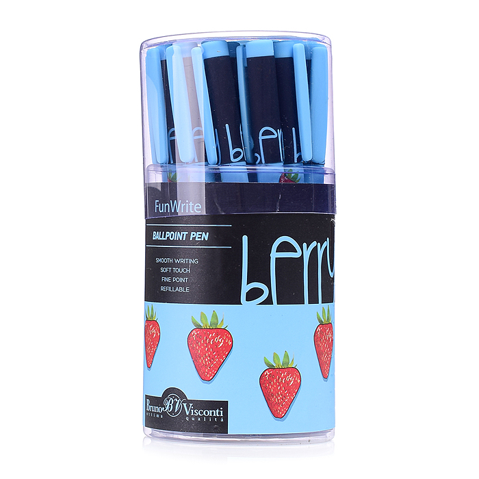 Фото к товару Ручка "FunWrite. Ягоды. Графика. Клубника" шариковая 0.5мм, синяя Ручка "FunWrite. Ягоды. Графика. Клубника" шариковая 0.5мм, синяя