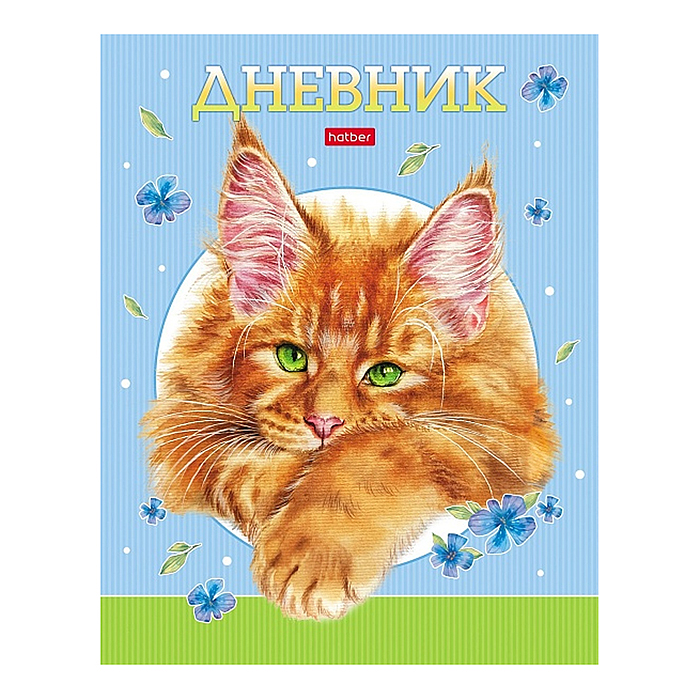 Дневник 1-11кл. 40л "Рыжий котик" А5 тв.переплет глянц. ламин.