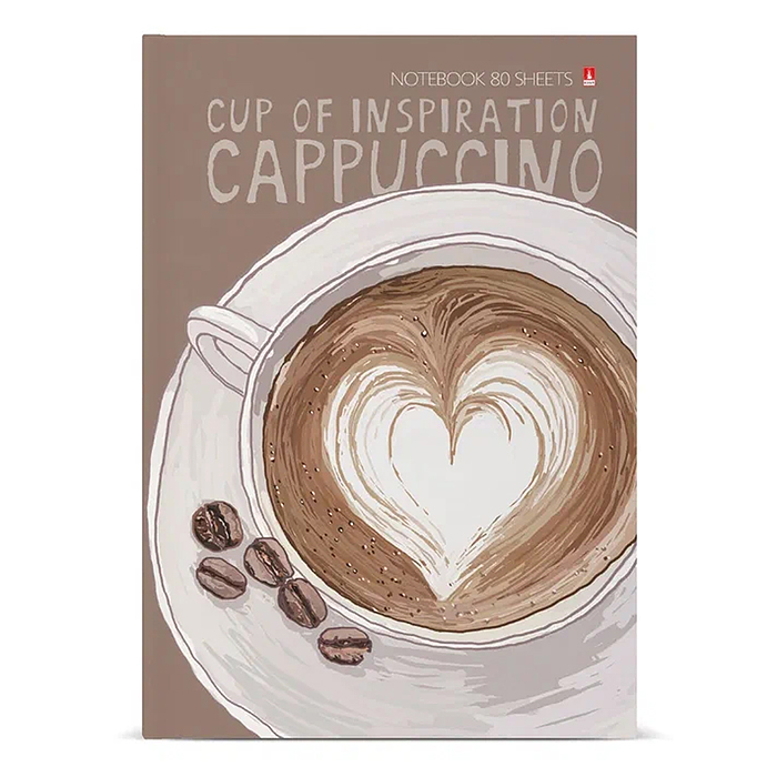 Блокнот-престиж А5 80 л. "Счастье в кофе"
