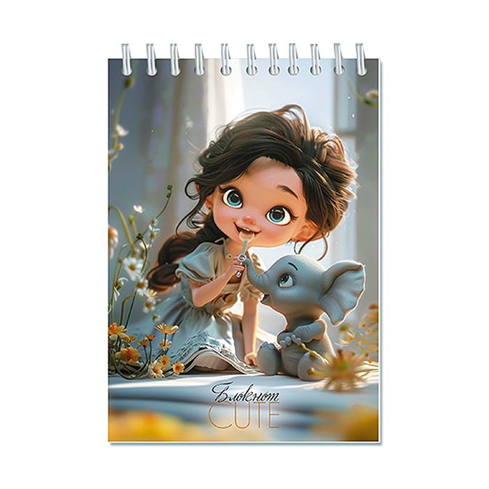 Блокнот А6 кл. 80л. "Малыши" на гребне 