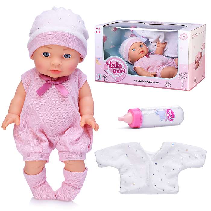 Пупс YL2430C-K "Катенька" с аксессуарами, в коробке