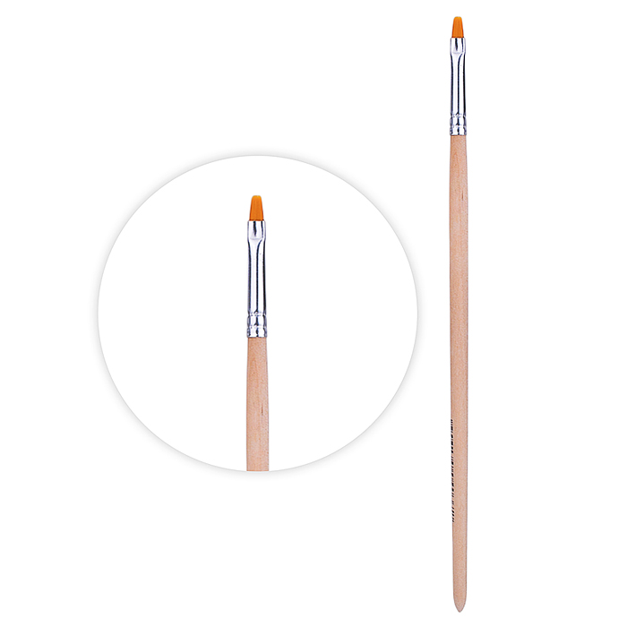 Кисть из синтетического волоса плоская ук.№4                  