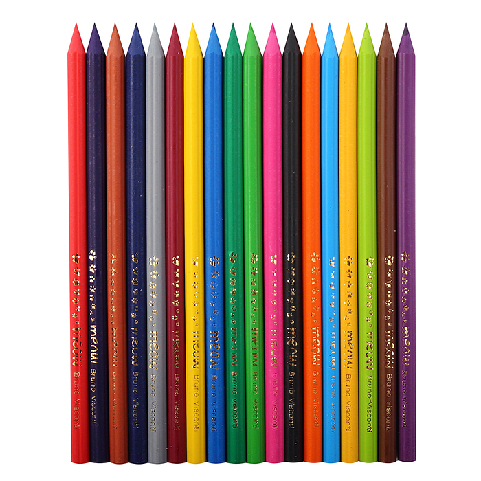 Фото к товару Карандаши цветные пластиковые "Meow", 18 цветов Карандаши цветные пластиковые "Meow", 18 цветов