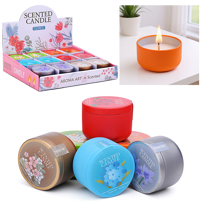 Свеча декоративная 00-7036 "Цветочная фантазия" 