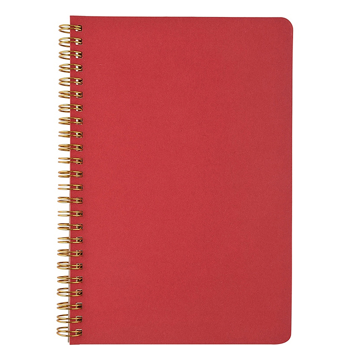 Бизнес тетрадь А5, на гребне, "Pragmatic", 60л, красный, клетка