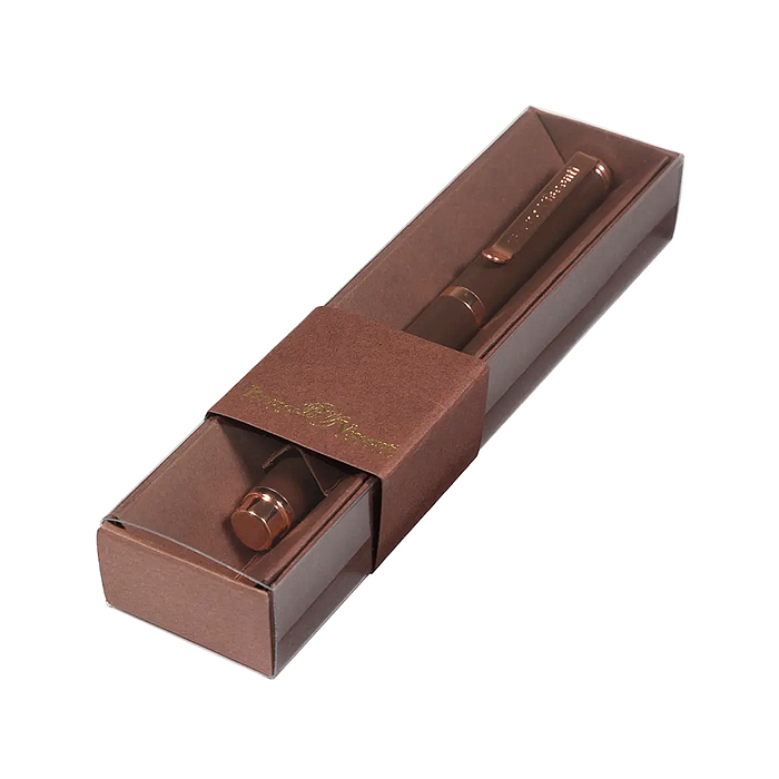 Ручка в футляре "Venezia Classico" 1,0 мм, синяя (коричн корпус, коричн коробка)