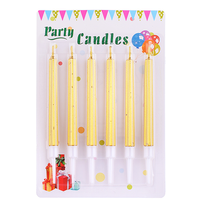 Набор свечей праздничных 00-7049 "Золотистый стиль"