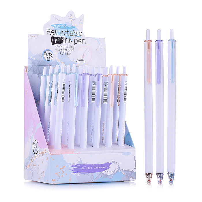 Ручка "Primavera"  гелевая, 0.18 ММ, черная, 3 вида