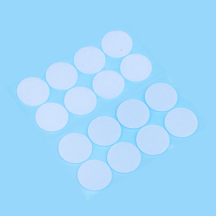 Липучки самоклеящиеся для рукоделия "DIY" диаметр 2,5 см, 16 шт, 8 пар в пластиковом пакете