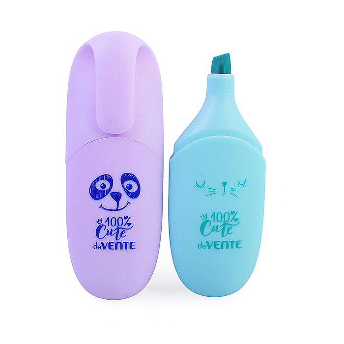 Фото к товару Набор маркеров-выделителей "100% Cute" (04 цв - пастельные цвета: желт, роз, фиол, мятн) Набор маркеров-выделителей "100% Cute" (04 цв - пастельные цвета: желт, роз, фиол, мятн)