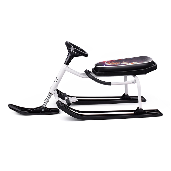 Игрушка Снегокат детский 204 "Вызов" разборный с высокой рамой и со спинкой (Открытый космос)