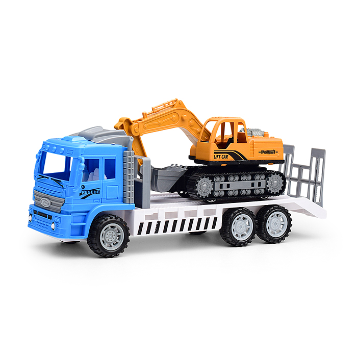 Автовоз 996-6 "Мегастройка" с экскаватором, в пакете Автовоз 996-6 "Мегастройка" с экскаватором, в пакете