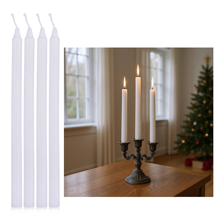 Набор свечей восковых 00-7070 (4шт х 1,22*20см)