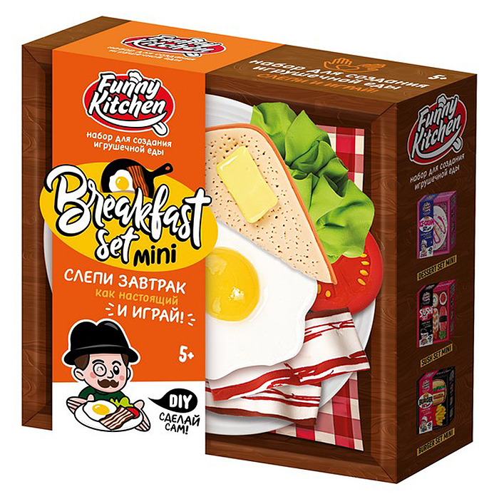 Игрушка для детей старше 5 лет "Slime Лаборатория" Funny Kitchen Breakfast set mini