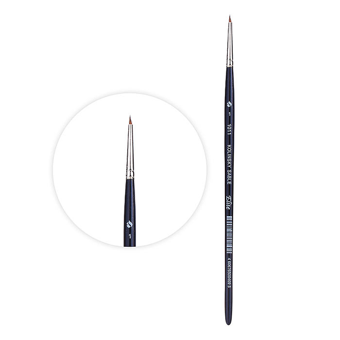 Кисть из волоса колонка круглая №1 Кисть из волоса колонка круглая №1