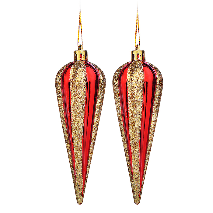 Набор новогодних украшений S2589 (2шт х 13см)