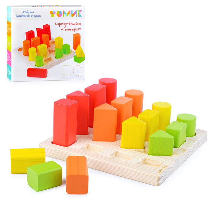 Логический игровой набор "Сортер-Вкладыш "Геометрия" (17 дет.) Логический игровой набор "Сортер-Вкладыш "Геометрия" (17 дет.)