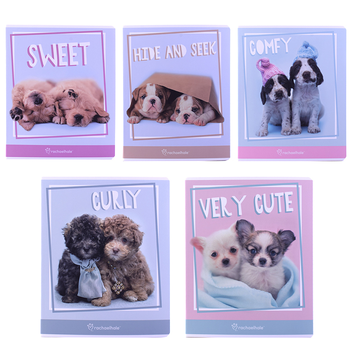 Тетрадь 48л А5 клетка, "Rachael Hale" на скобе , отделка софт-тач ламинация