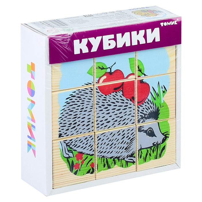 Фото к товару Кубики "Животные леса" (9) Кубики "Животные леса" (9)