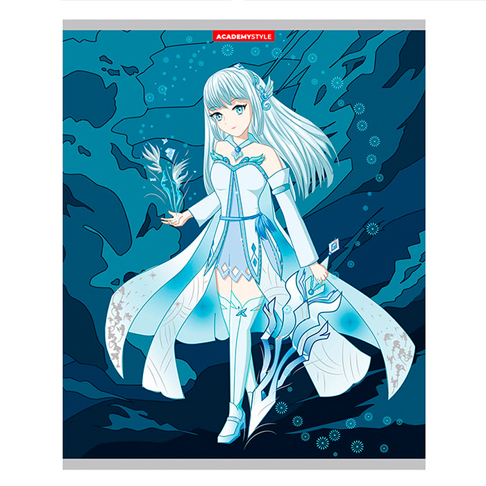 Фото к товару Тетрадь 48л. клетка А5 "Воительницы" выб УФ двойной, тиснение фольгой Тетрадь 48л. клетка А5 "Воительницы" выб УФ двойной, тиснение фольгой