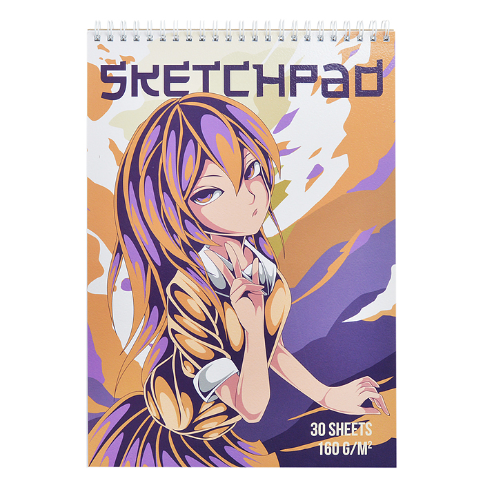 Скетчпад. Альбом для рисования 30л. "Аниме девушка Sev" Скетчпад. Альбом для рисования 30л. "Аниме девушка Sev"