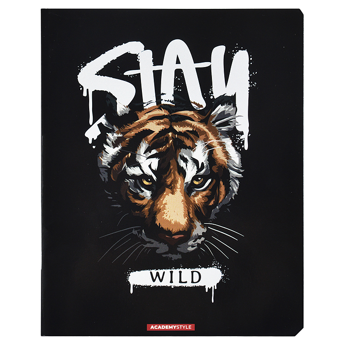 Тетрадь 96л. клетка "Большие кошки"