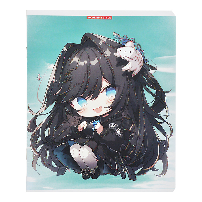 Тетрадь 48л. клетка "Девочки с бабочками"