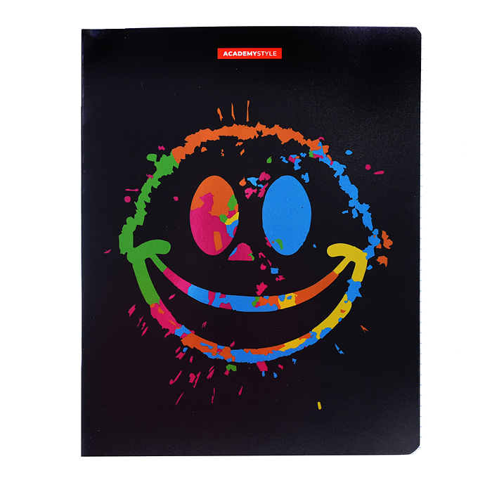 Тетрадь 48л А5 клетка,на скобе отделка  метал. плёнка твин УФ лак