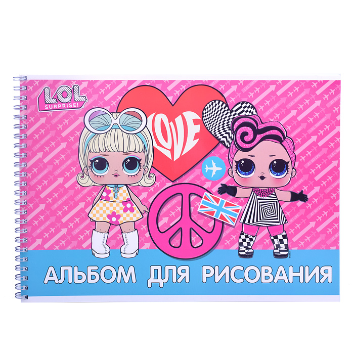 Альбом для рисования 40л "LOL" А4 выб УФ двойной, конгрев Альбом для рисования 40л "LOL" А4 выб УФ двойной, конгрев