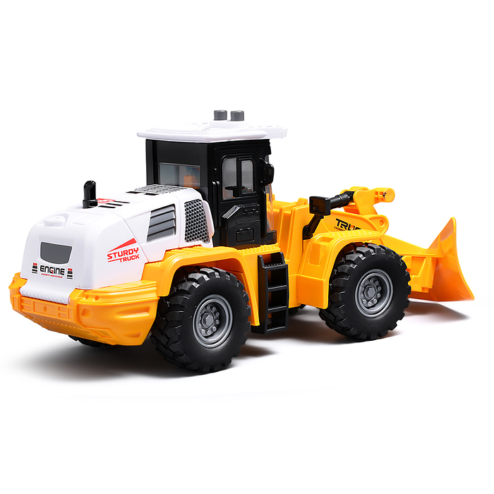 Фото к товару Трактор JS129A-1 "Строитель" 1:16 (свет, звук) в коробке (желтый) Трактор JS129A-1 "Строитель" 1:16 (свет, звук) в коробке (желтый)
