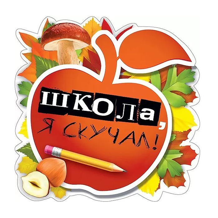 Украшение на скотче "Школа, я скучал!" Украшение на скотче "Школа, я скучал!"