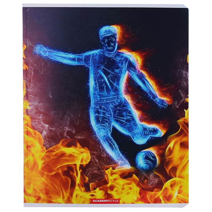 Тетрадь 48л, клетка "Пламенный спорт"