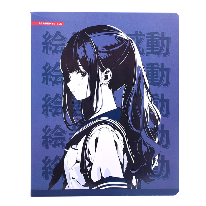 Тетрадь 48л клетка, твин УФ лак