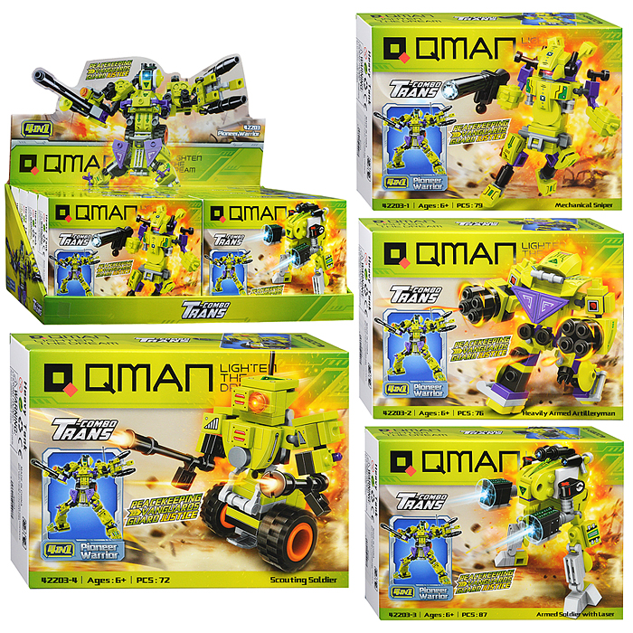 Конструктор 42203 "Роботы" 8 в 1, в коробке Конструктор 42203 "Роботы" 8 в 1, в коробке