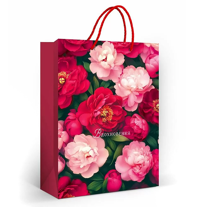 Пакет подарочный (ML) "Гранатовый букет"