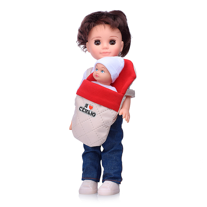 Набор кукол "Семья" (Эля, Данил, Андрюшка, собака Хаски)