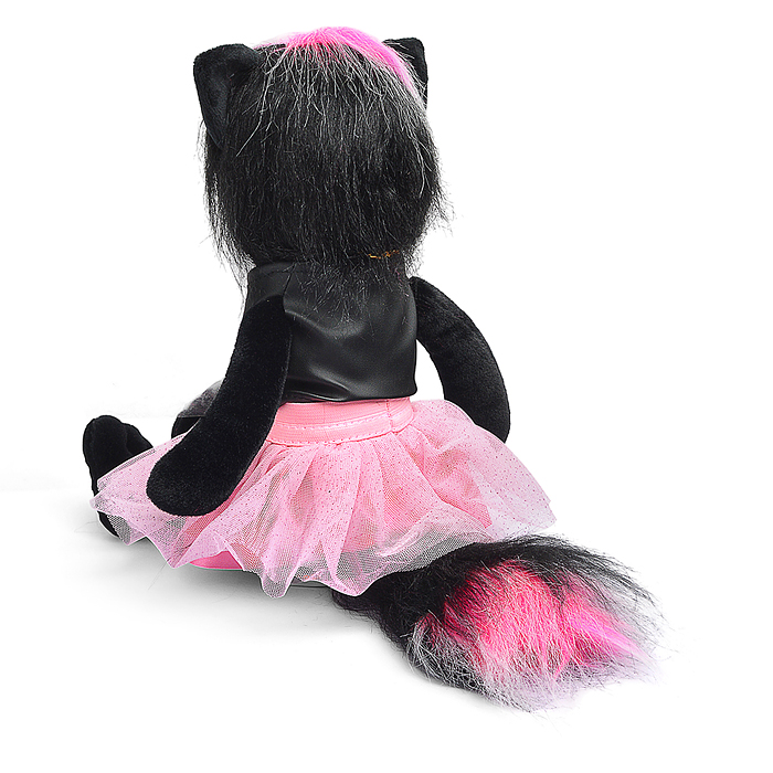 Кошка Фло в кожаной жилетке и юбке В27 