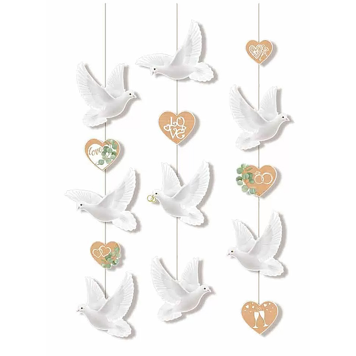 Набор оформительский "Свадебные голуби"