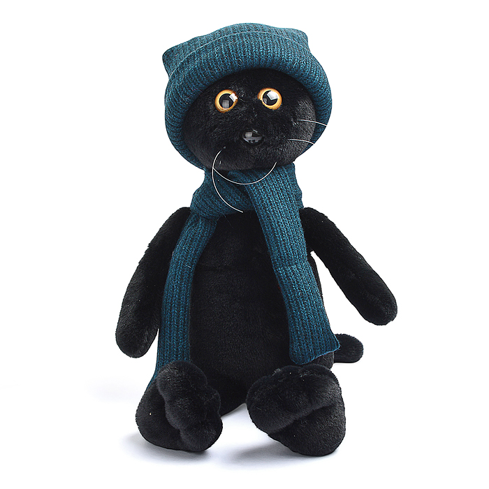 Кот Фикс в шапке с вышивкой В27 