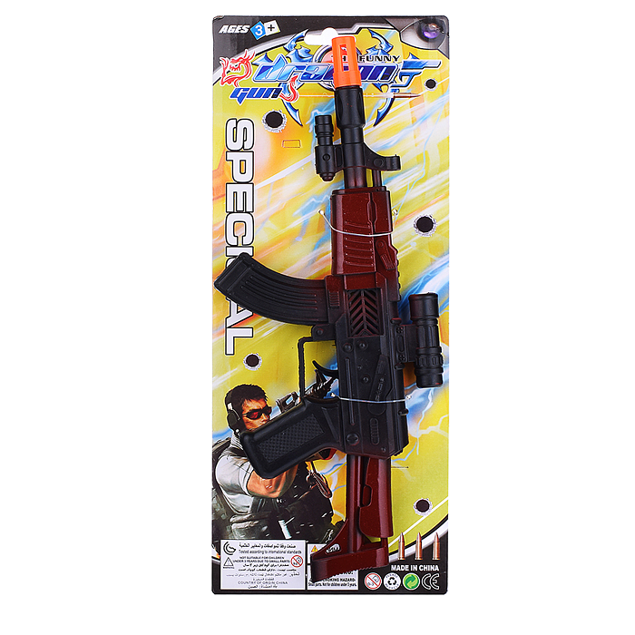 Фото к товару Автомат-трещётка M21-3 "Боевое наступление" на листе Автомат-трещётка M21-3 "Боевое наступление" на листе