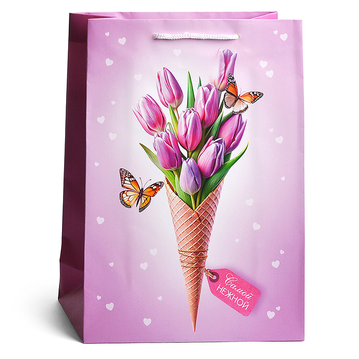 Пакет подарочный "Самой нежной" (ML)