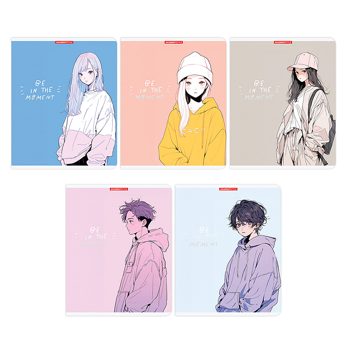 Тетрадь 48л клетка "Здесь и сейчас" А5 карт микротекстура тисн фольг 