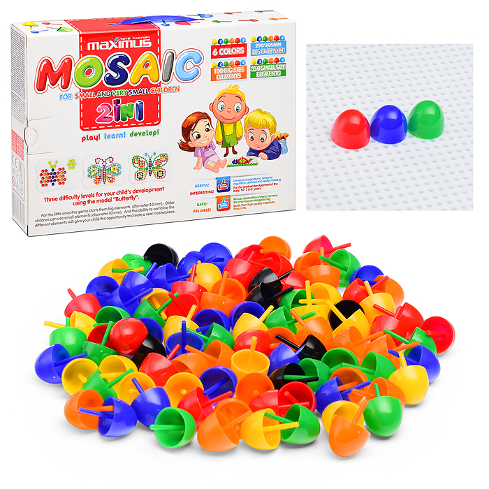 Мозаика 2в1 для маленьких и очень маленьких Мозаика 2в1 для маленьких и очень маленьких