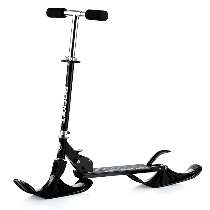 Самокат-снегокат R0006 в коробке (черный)