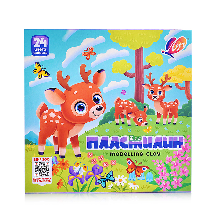 Пластилин 24 цв. "ZOO" 