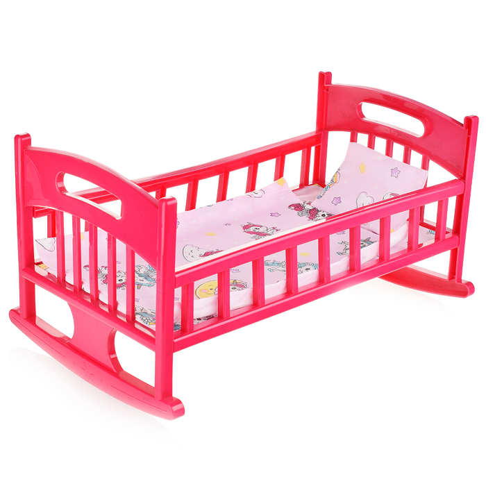 Кроватка для кукол, с постелькой Кроватка для кукол, с постелькой
